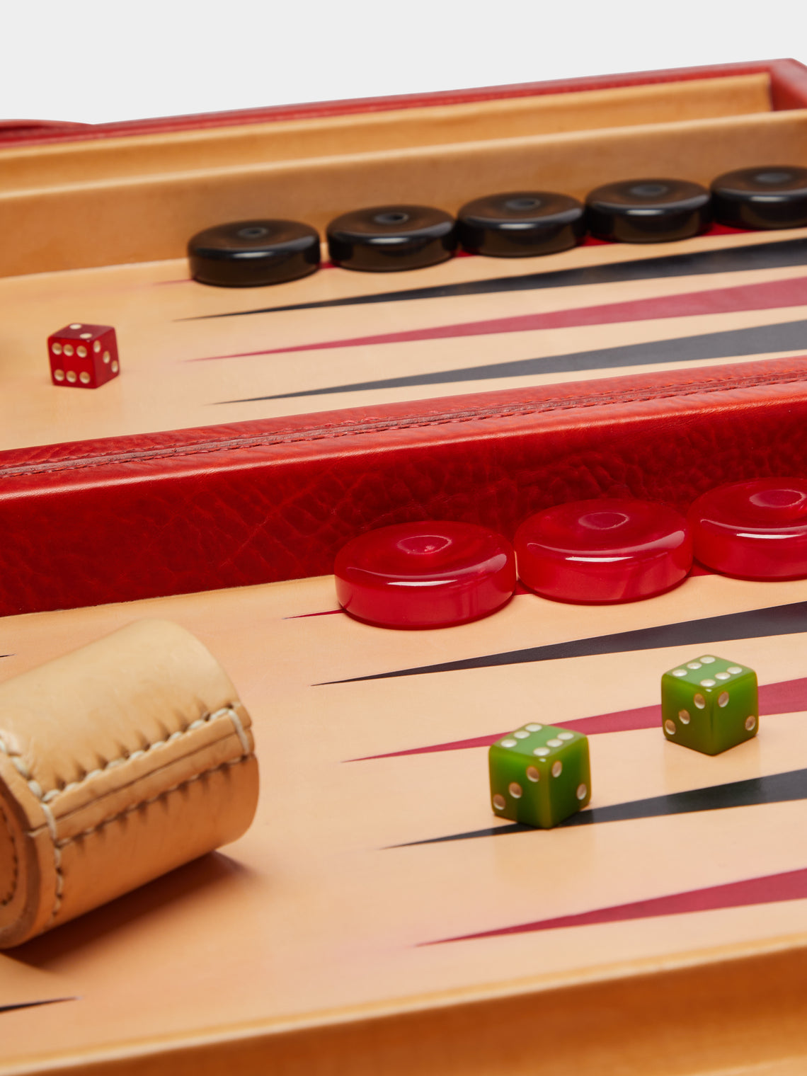 Nick Plant - Wood and Leather Backgammon Set -  - ABASK