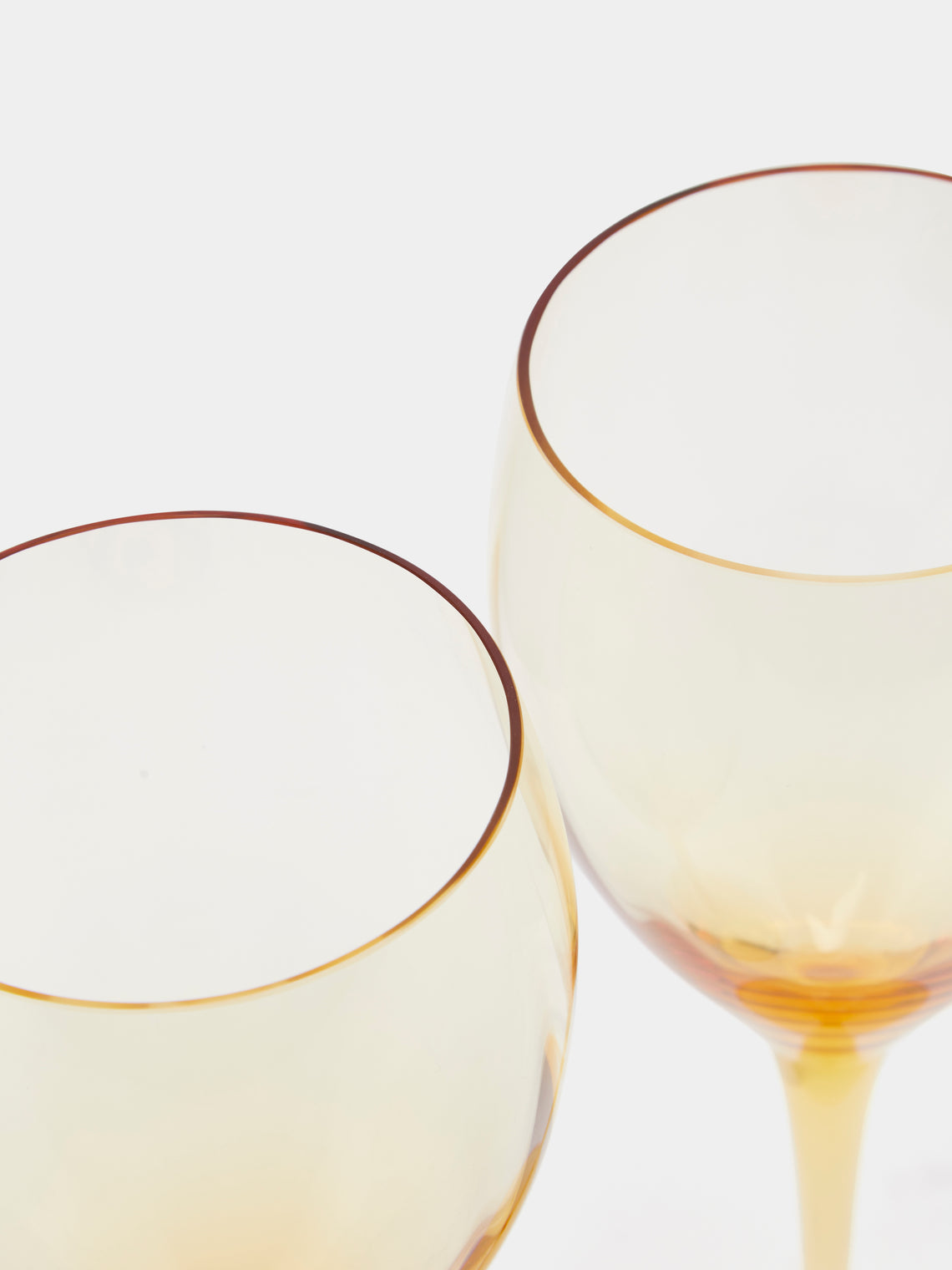Moser - Optic Hand-Blown Crystal White Wine Glasses (Set of 2) -  - ABASK