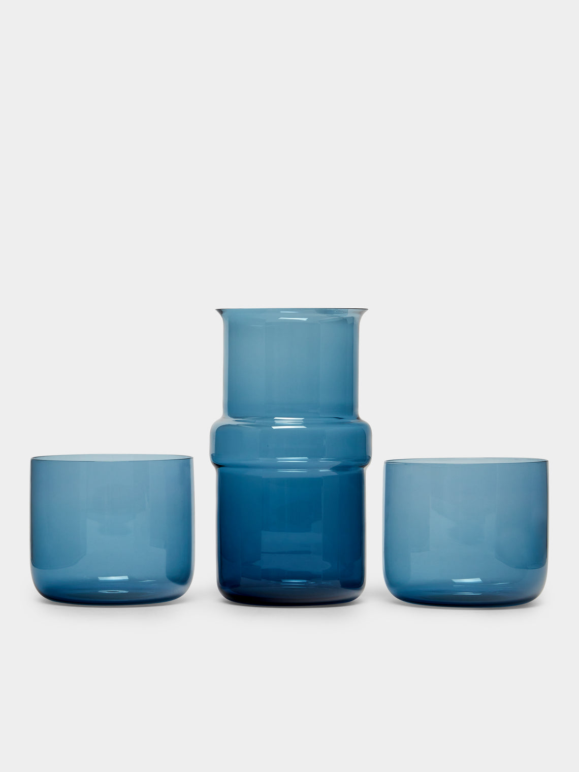 Hand-Blown Murano Glasses and Carafe (Set of 3)