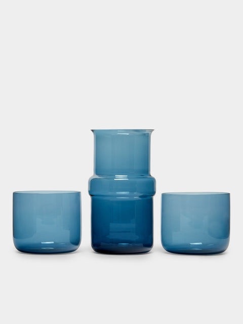Hand-Blown Murano Glasses and Carafe (Set of 3)