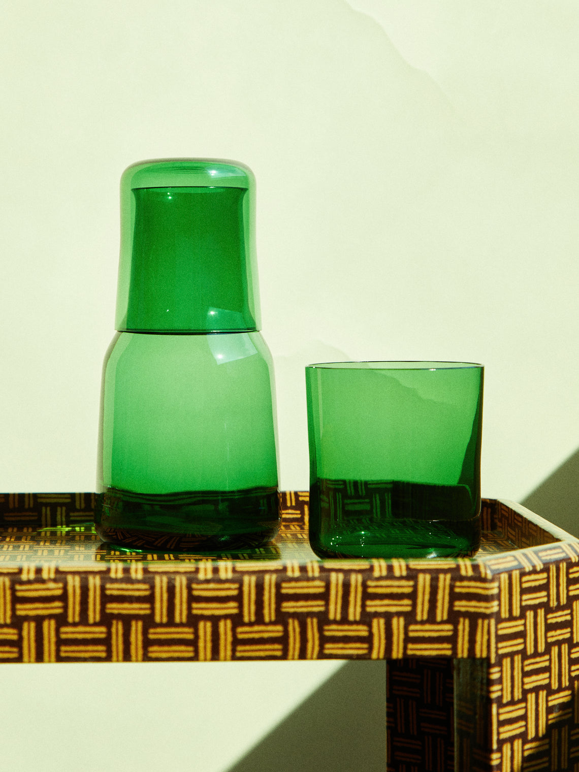 NasonMoretti - Hand-Blown Murano Glasses and Carafe (Set of 3) -  - ABASK