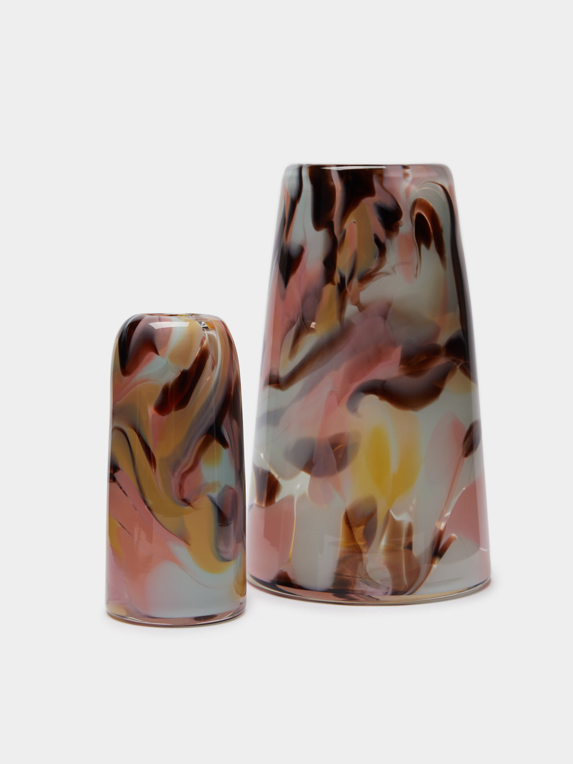 The Glass Studio - Marbled Hand-Blown Glass Vase -  - ABASK
