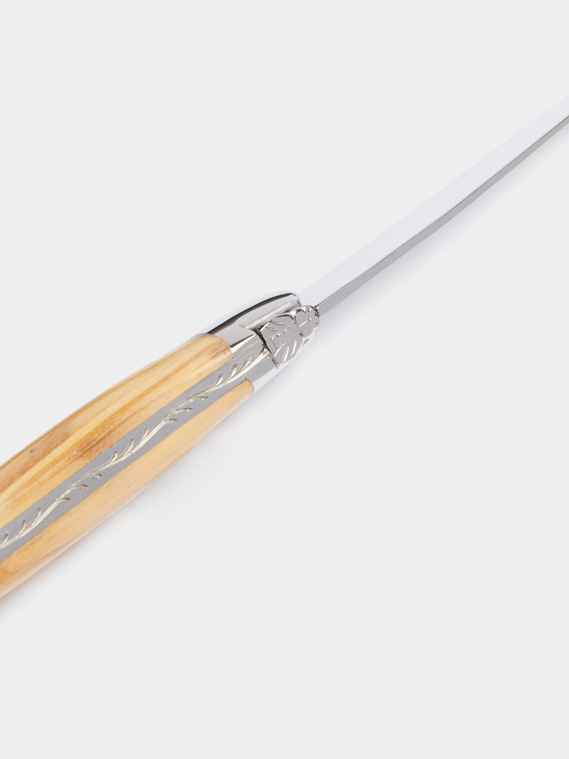 Forge de Laguiole - Olive Wood Steak Knives (Set of 6) - Silver - ABASK