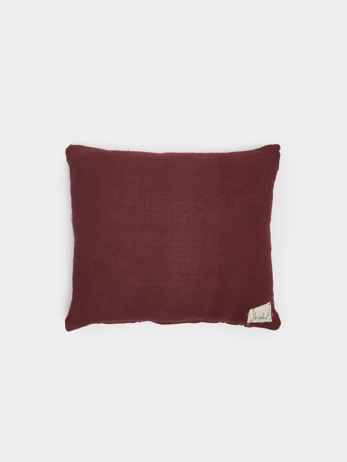 By Walid - 19th-Century Needlepoint Linen Cushion -  - ABASK