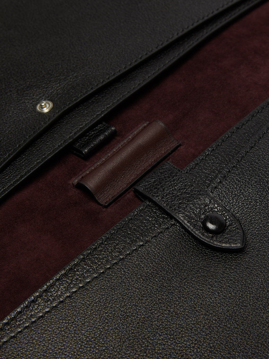 Métier - Metropolitan Leather Laptop Case - Black - ABASK