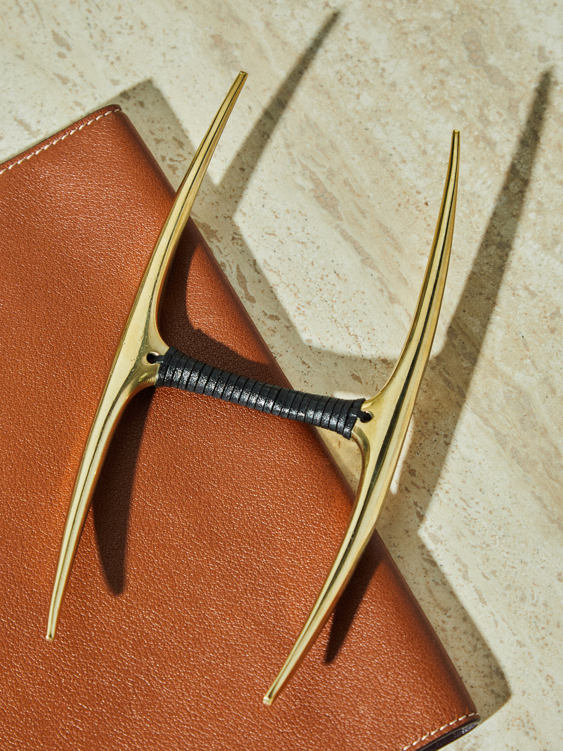 Carl Auböck - Brass and Leather Pen Rest -  - ABASK