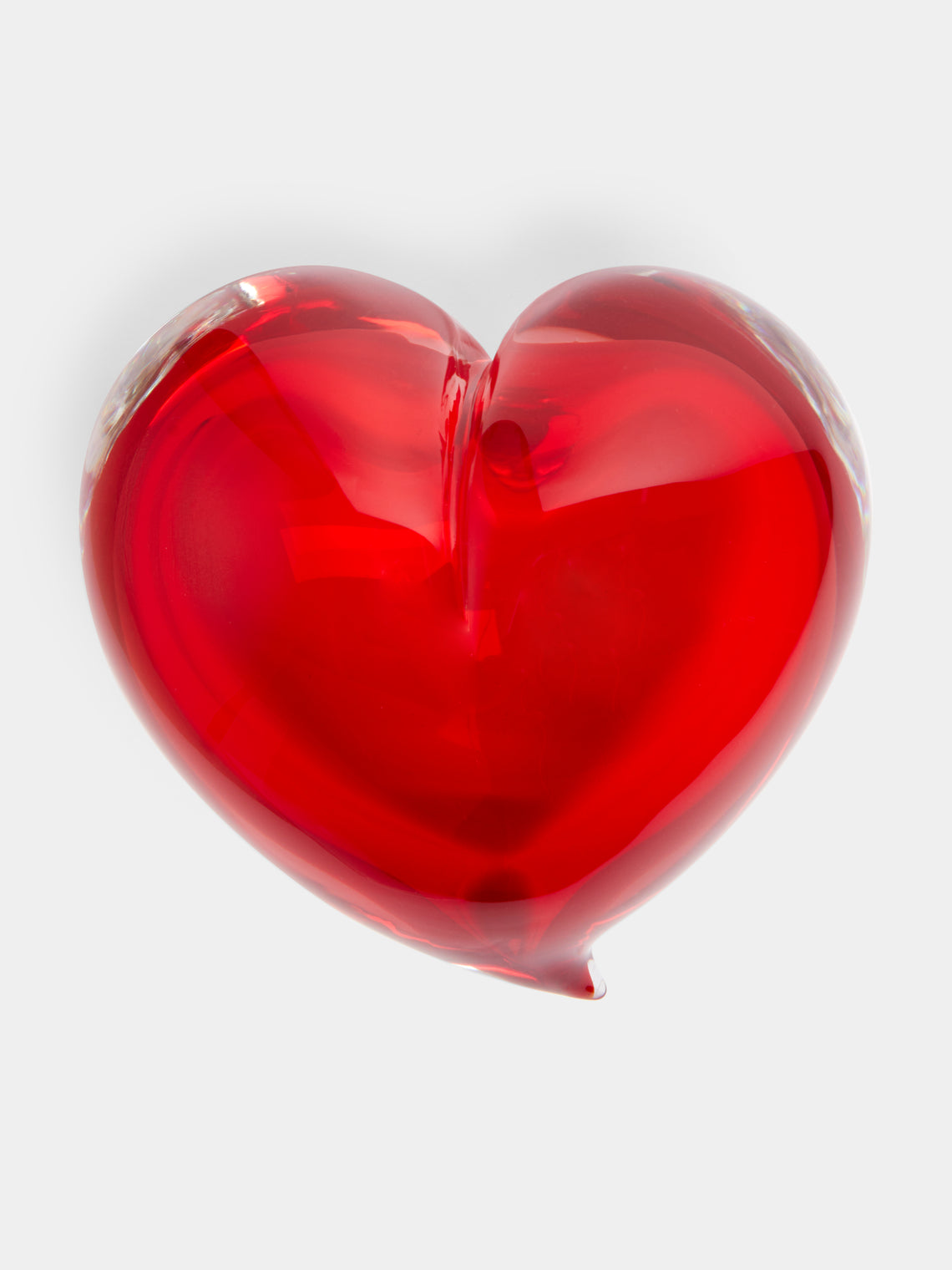 Giberto - Heart Hand-Blown Murano Glass Paperweight -  - ABASK
