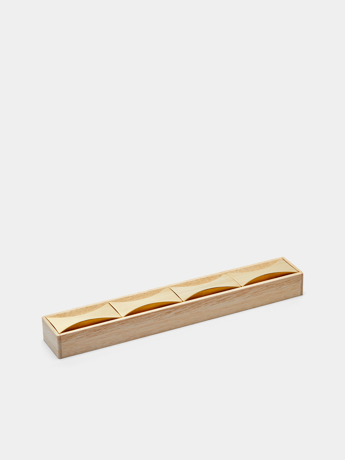 | Set of 4 Pieces | Brass Chopstick Rests
