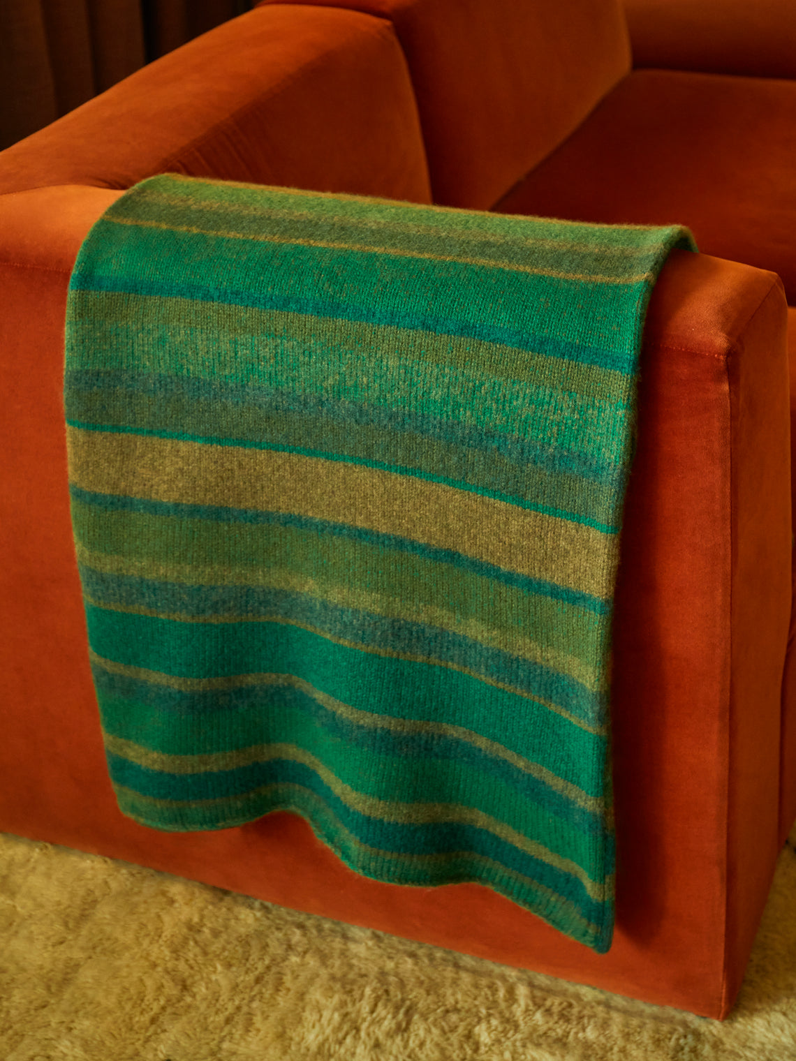 Stripe Super Soft Cashmere Blanket (79in/2m)
