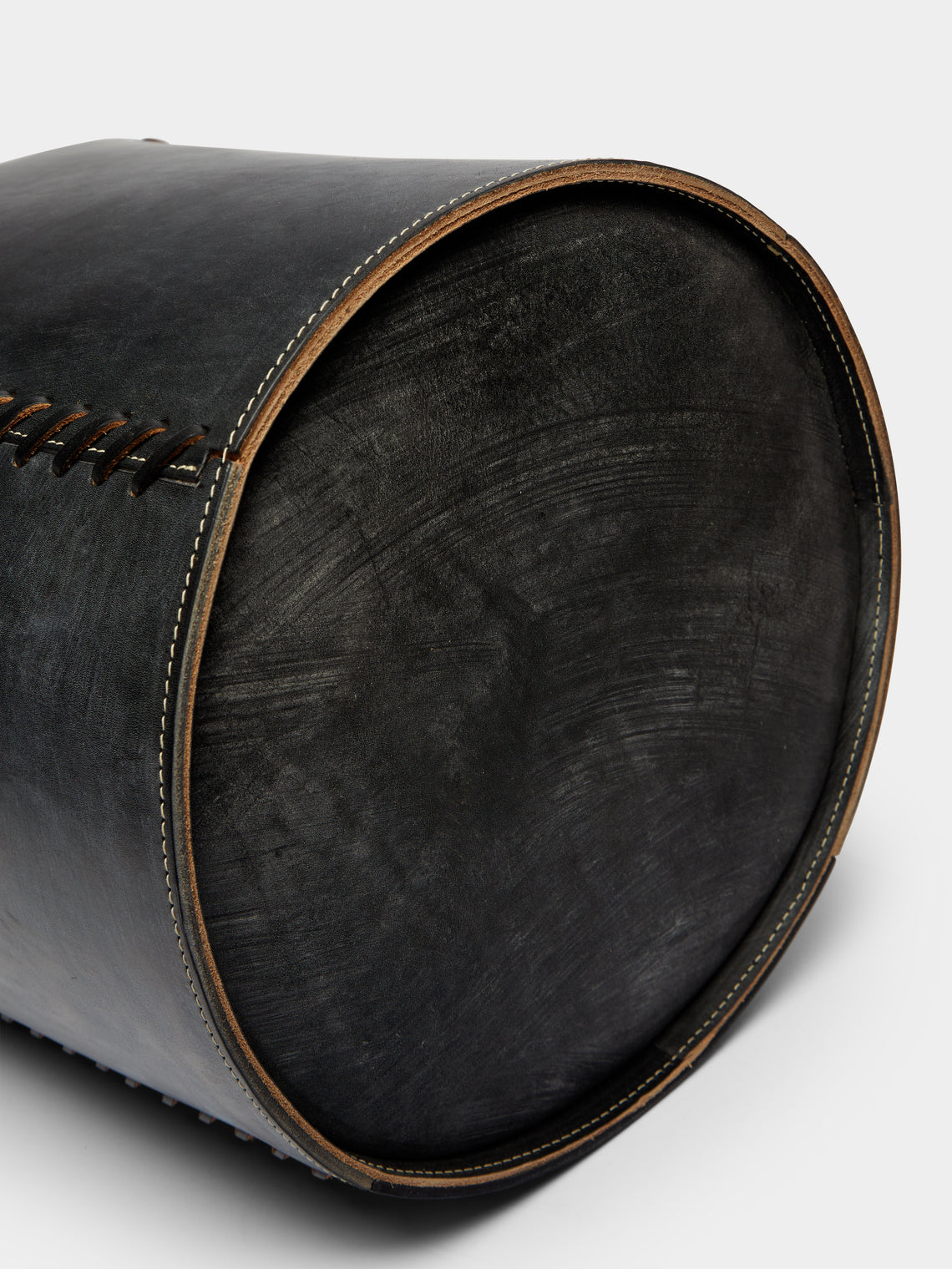 Otis Ingrams - Woven Leather Basket -  - ABASK