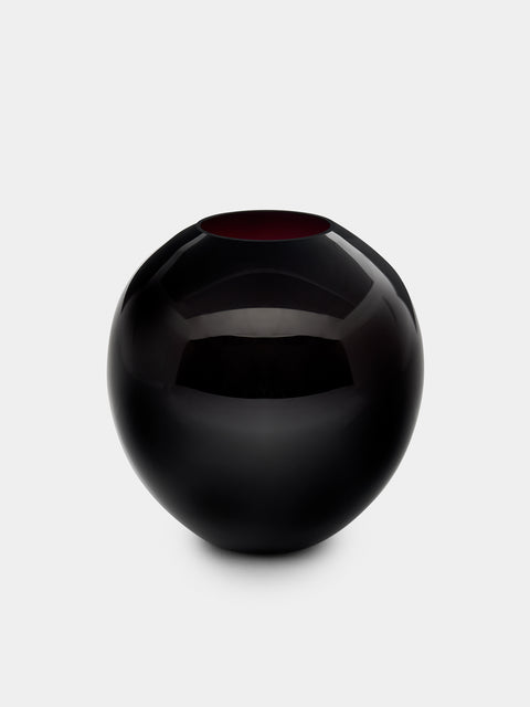 Lobmeyr - BV60 Flower Hand-Blown Crystal Vase - Black - ABASK - 