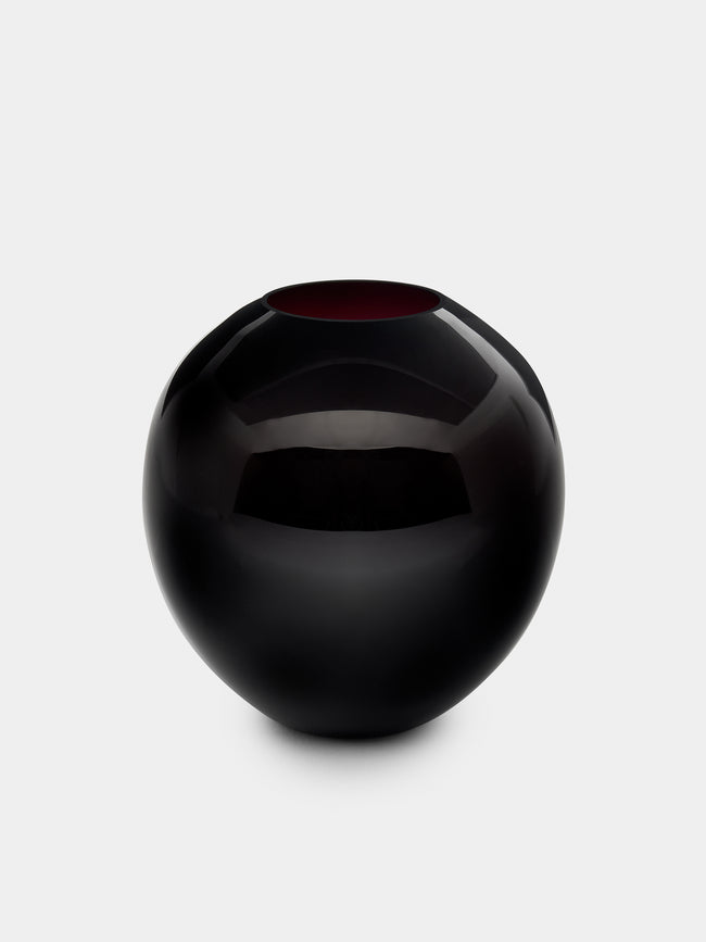 Lobmeyr - BV60 Flower Hand-Blown Crystal Vase - Black - ABASK - 