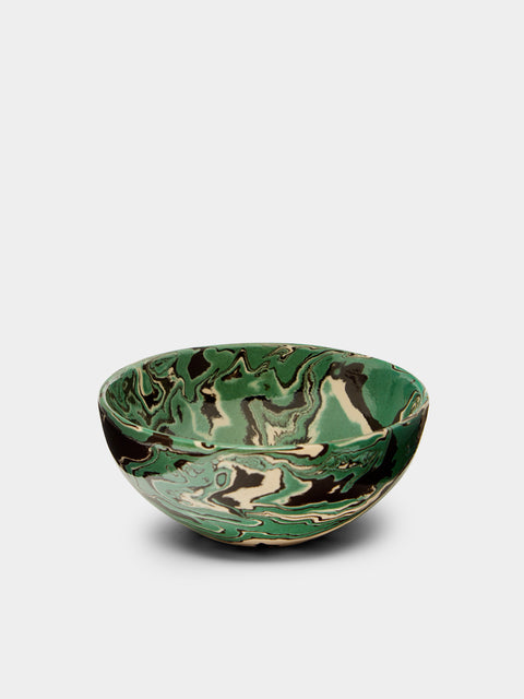 Atelier Saint-André Perrin - Marbled Ceramic Serving Bowl -  - ABASK - 