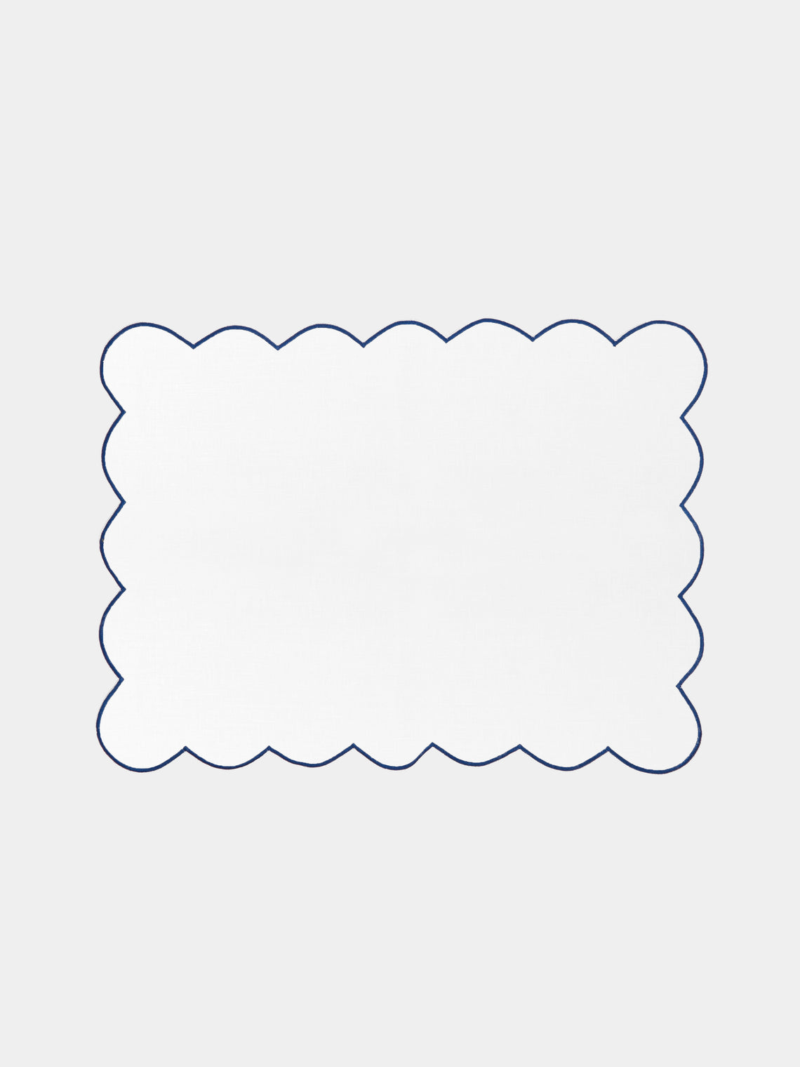 Angela Wickstead - Diletta Scalloped Linen Placemats (Set of 4) -  - ABASK - 
