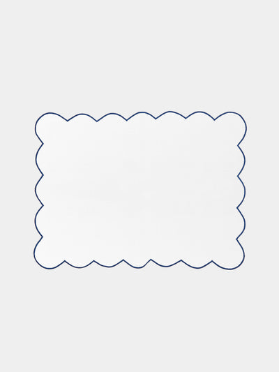Angela Wickstead - Diletta Scalloped Linen Placemats (Set of 4) -  - ABASK - 