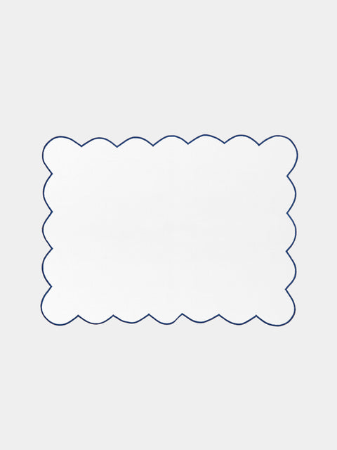 Angela Wickstead - Diletta Scalloped Linen Placemats (Set of 4) -  - ABASK - 