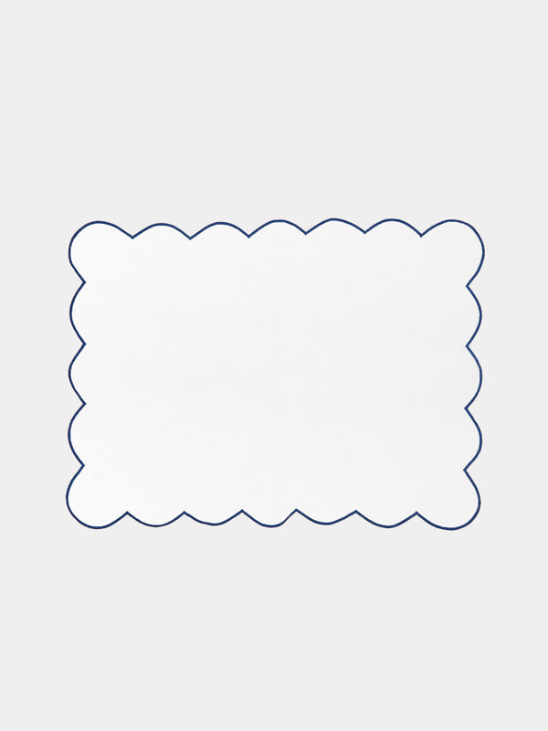 Angela Wickstead - Diletta Scalloped Linen Placemats (Set of 4) -  - ABASK - 