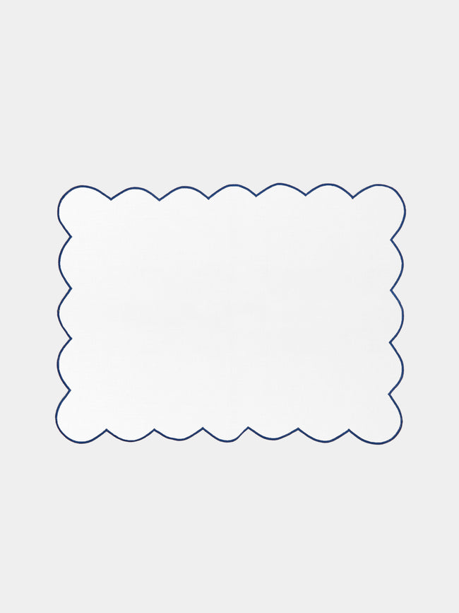 Angela Wickstead - Diletta Scalloped Linen Placemats (Set of 4) -  - ABASK - 