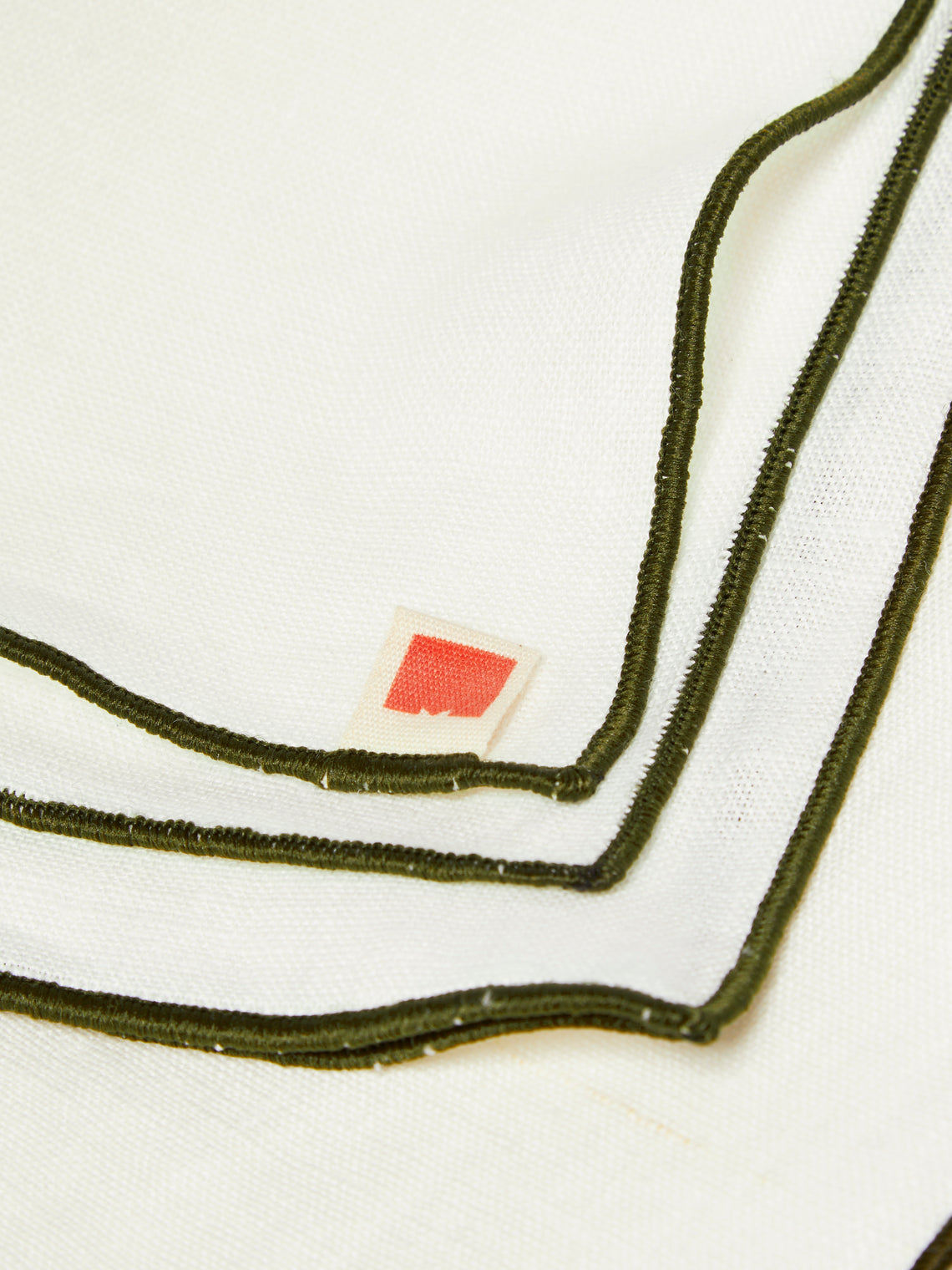 Madre Linen - Hand-Dyed Linen Contrast-Edge Tablecloth -  - ABASK