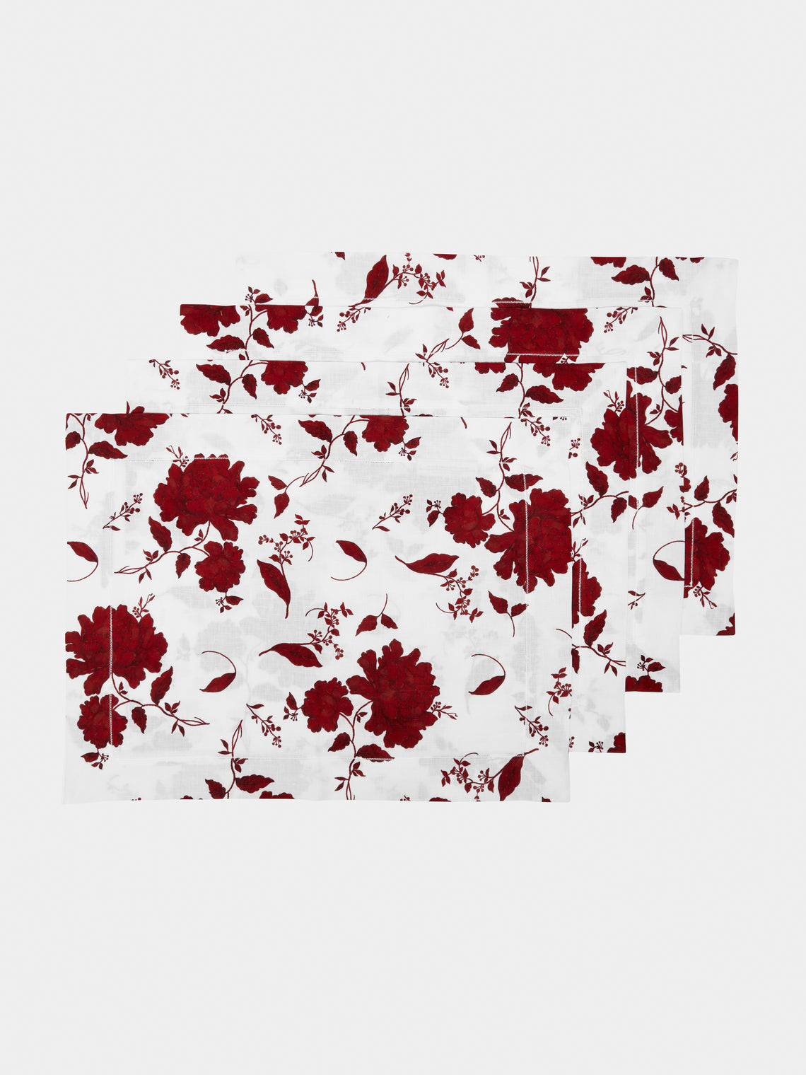 Emilia Wickstead - Linen Floral Placemats (Set of 4) -  - ABASK