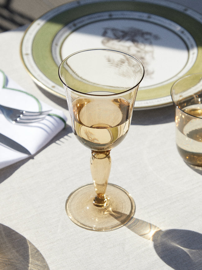 Yali Glass - Roma Hand-Blown Murano White Wine Glass -  - ABASK