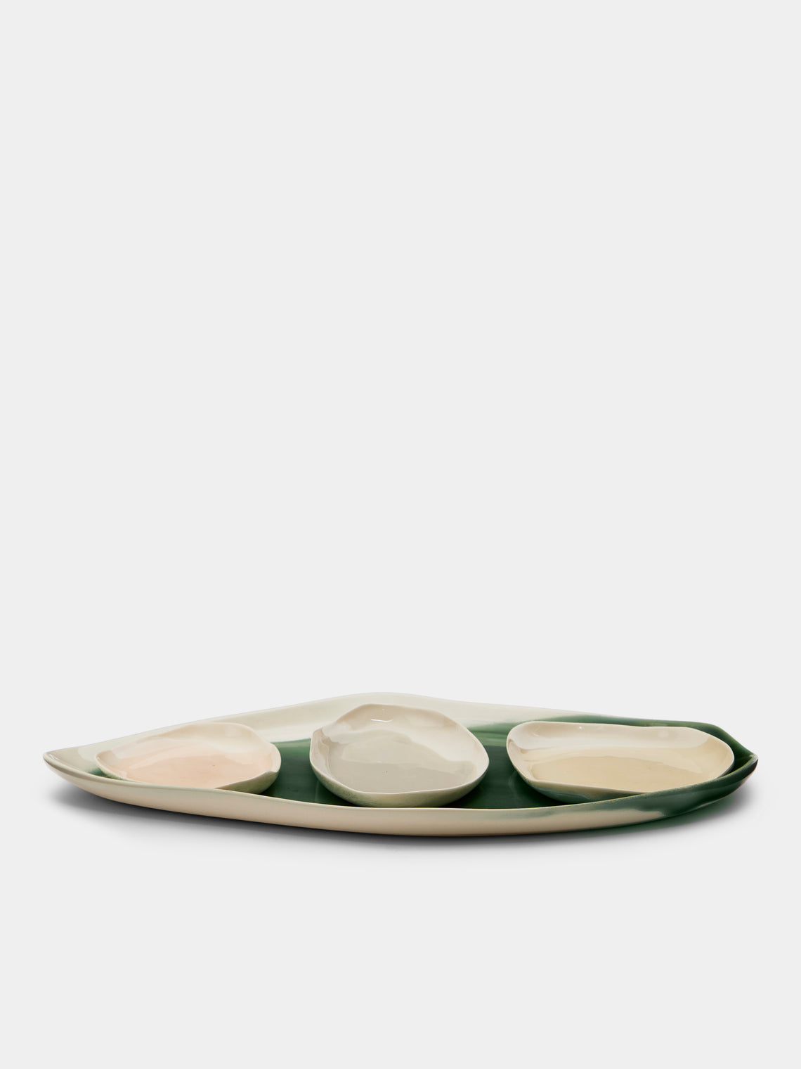 Pottery & Poetry - Hand-Glazed Porcelain Long Serving Tray -  - ABASK
