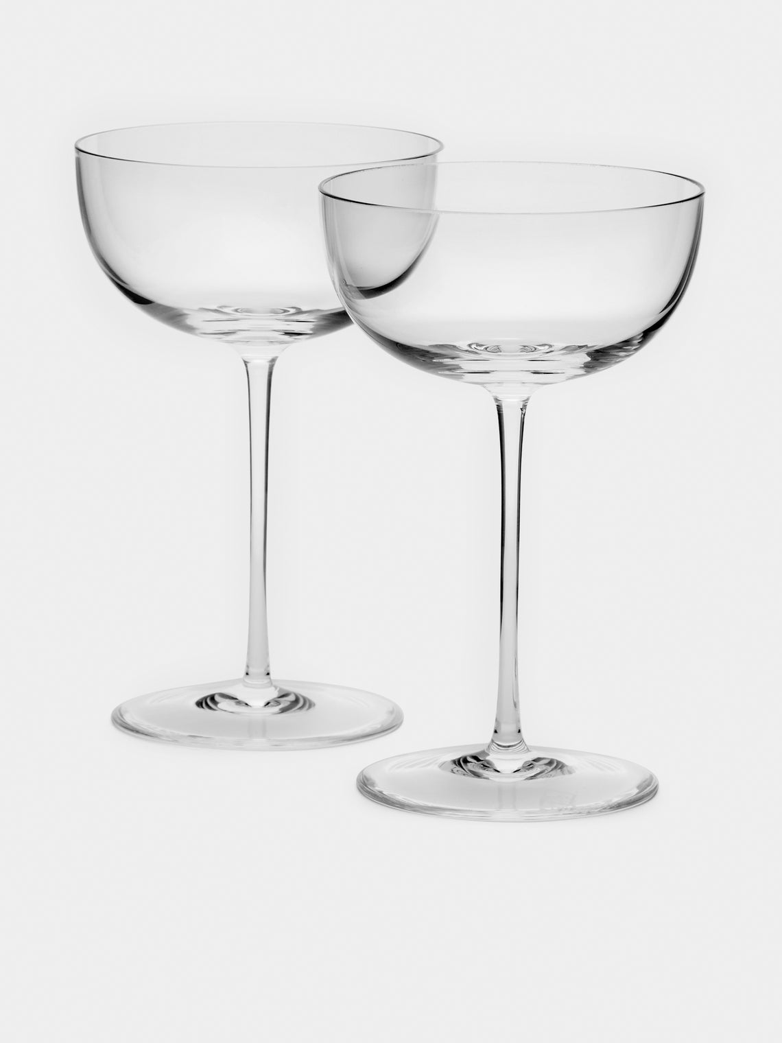 Richard Brendon - Hand-Blown Crystal Champagne Coupes (Set of 2) -  - ABASK
