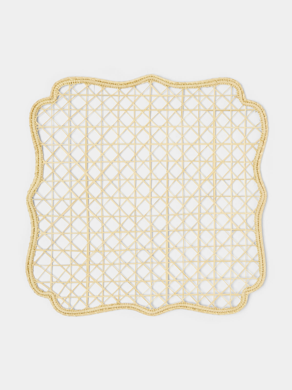 Artesanías del Atlántico - English Bezel Handwoven Palm Placemats (Set of 4) -  - ABASK - 