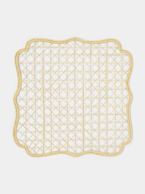 Artesanías del Atlántico - English Bezel Handwoven Palm Placemats (Set of 4) -  - ABASK - 