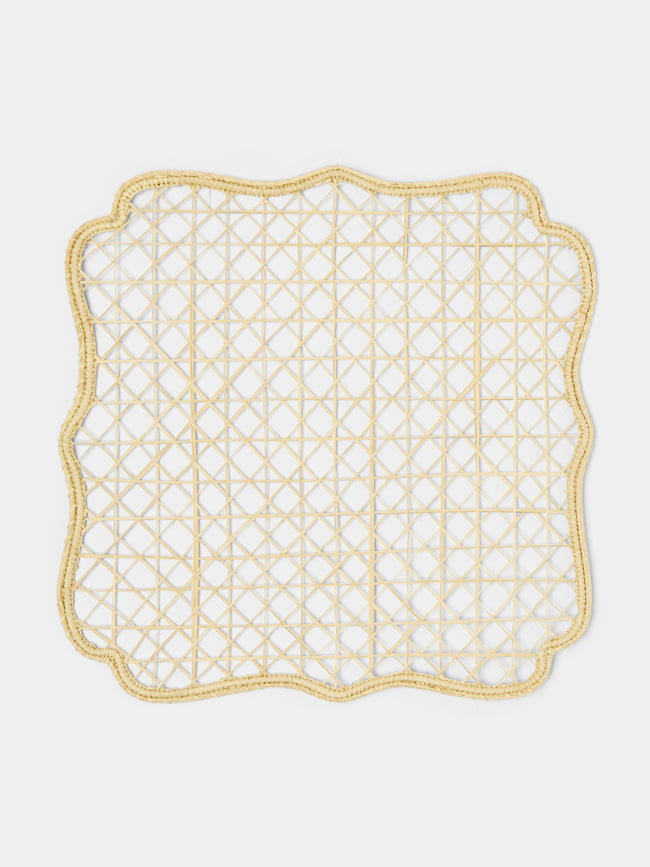 Artesanías del Atlántico - English Bezel Handwoven Palm Placemats (Set of 4) -  - ABASK - 