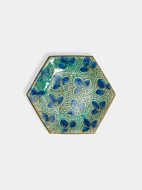 Anut Cairo - Clover Hand-Painted Ceramic Dessert Plates (Set of 4) -  - ABASK - 