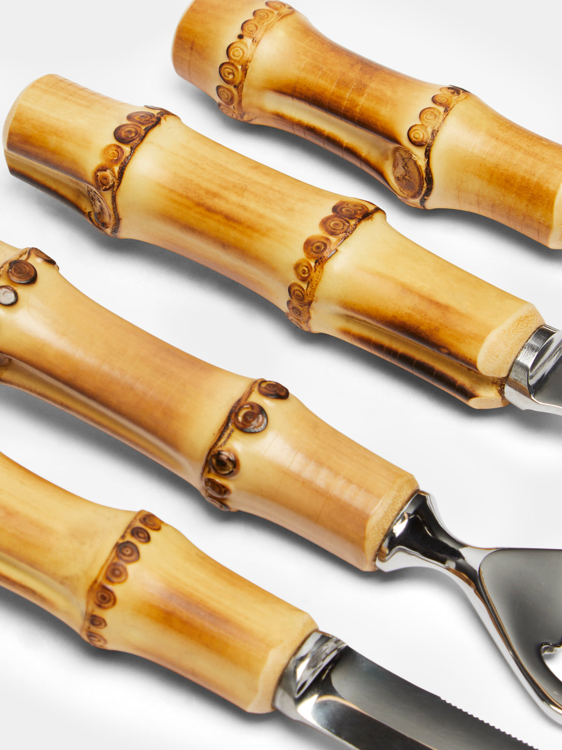 Lorenzi Milano - Bamboo and Leather Bar Set -  - ABASK