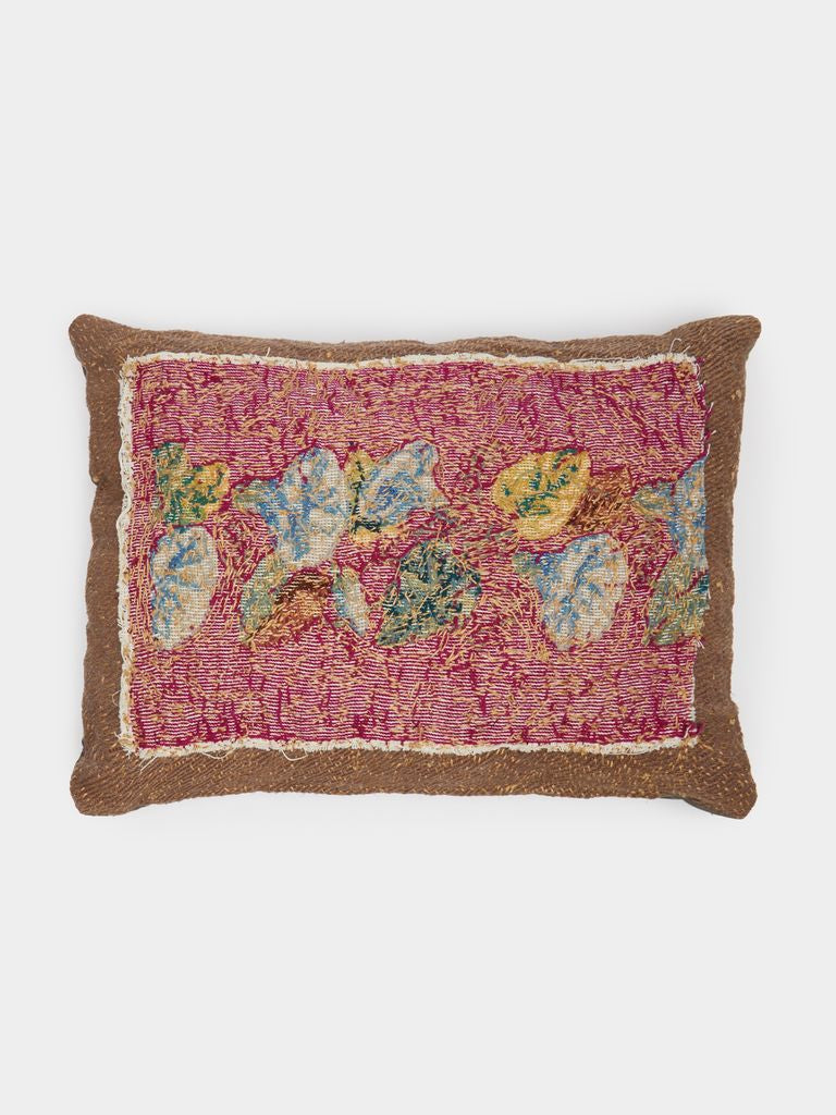 By Walid - 19th-Century Needlepoint Linen Cushion -  - ABASK - 