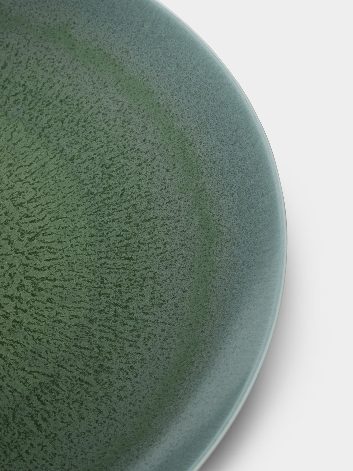 Jaune de Chrome - Todra Porcelain Flat Round Dish -  - ABASK