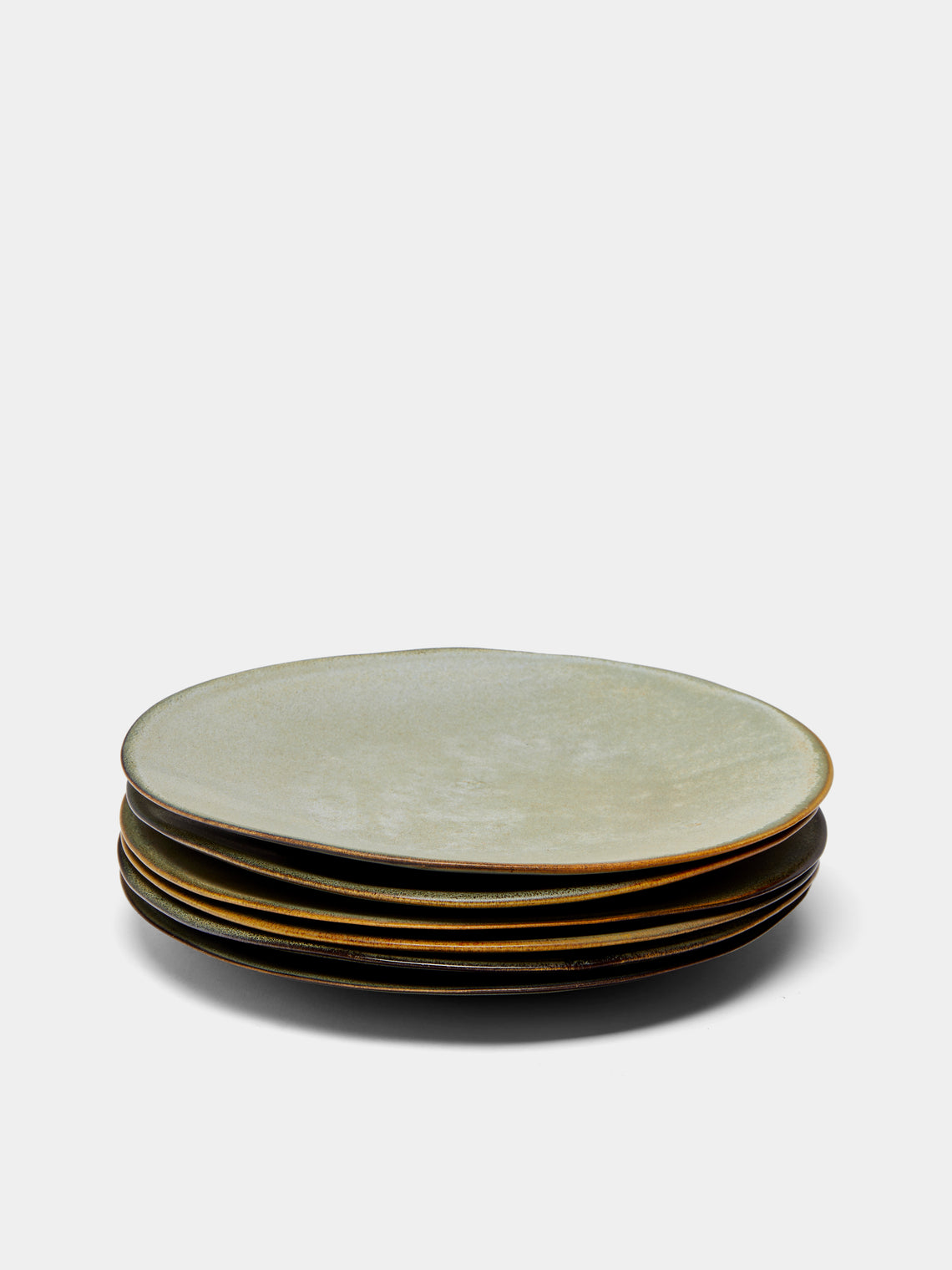 Mervyn Gers Ceramics - Hand-Glazed Ceramic Dinner Plates (Set of 6) -  - ABASK