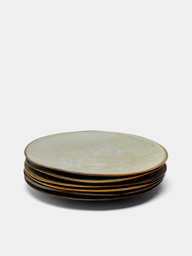 Mervyn Gers Ceramics - Hand-Glazed Ceramic Dinner Plates (Set of 6) -  - ABASK
