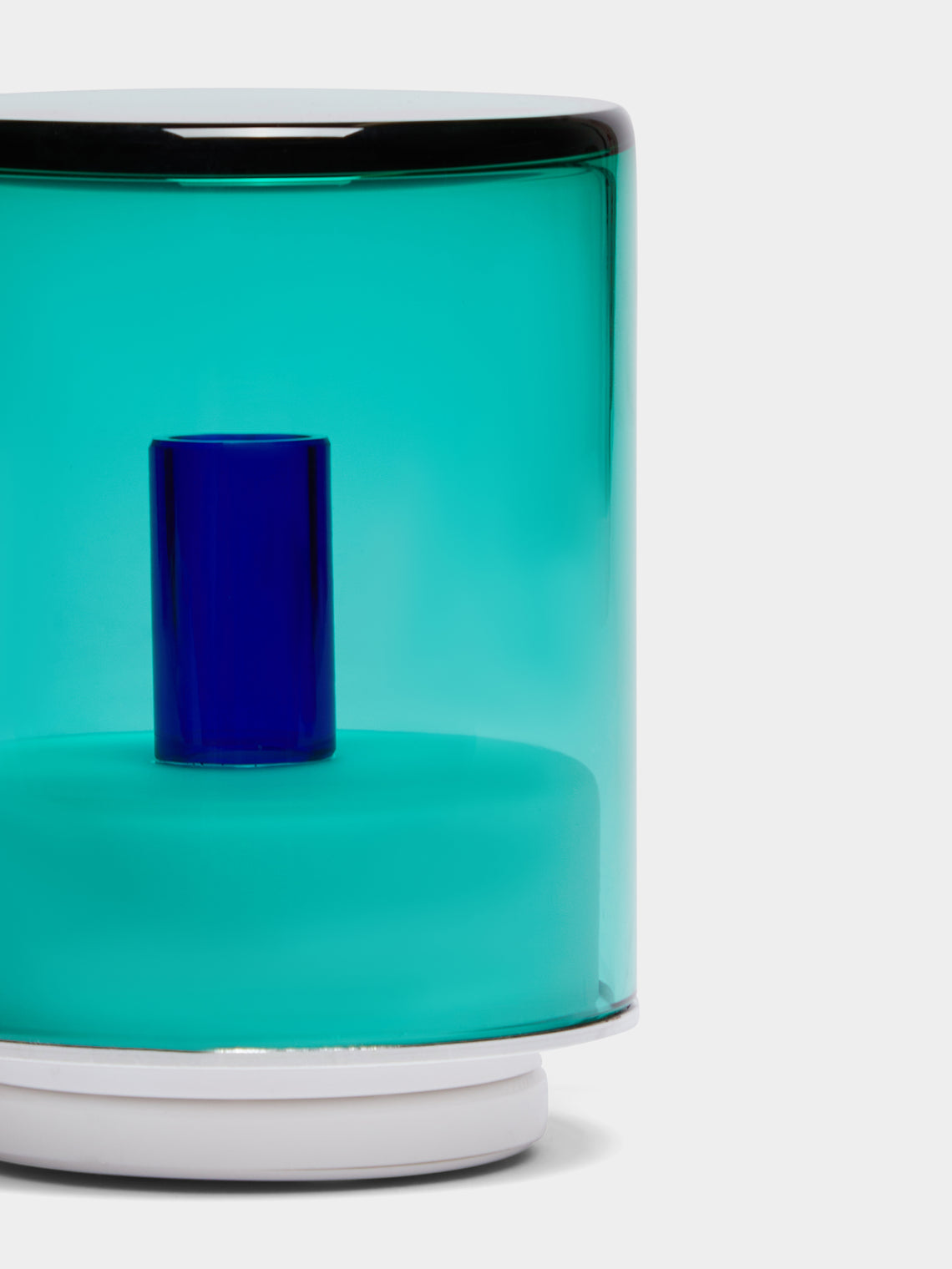 Green Wolf Lighting - Verde I Hand-Blown Murano Glass Portable Table Light -  - ABASK
