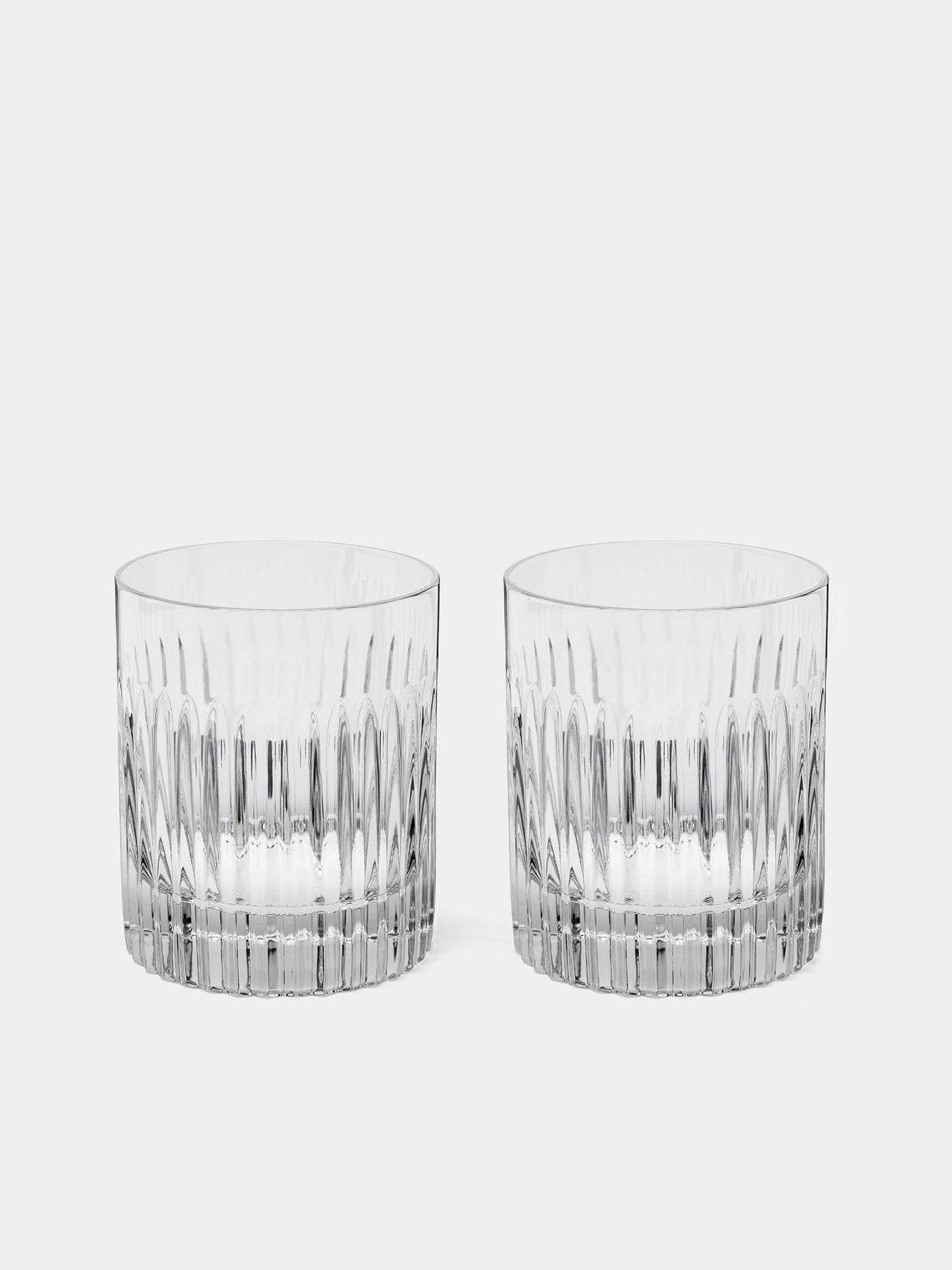 Waterford - Aras Cut Crystal Old Fashioned Glasses (Set of 2) - Clear - ABASK