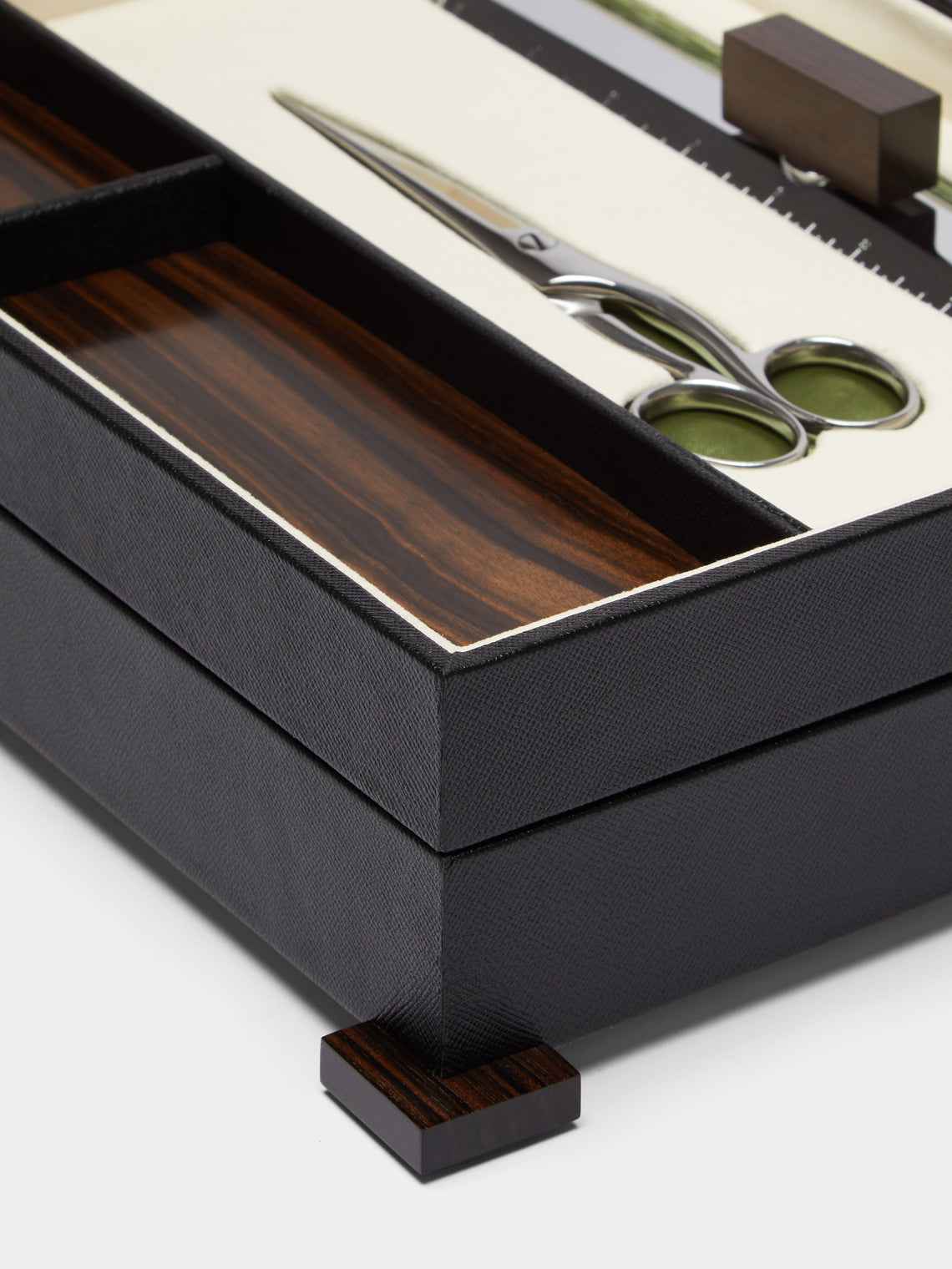 Lorenzi Milano - Ebony and Leather Desk Set -  - ABASK