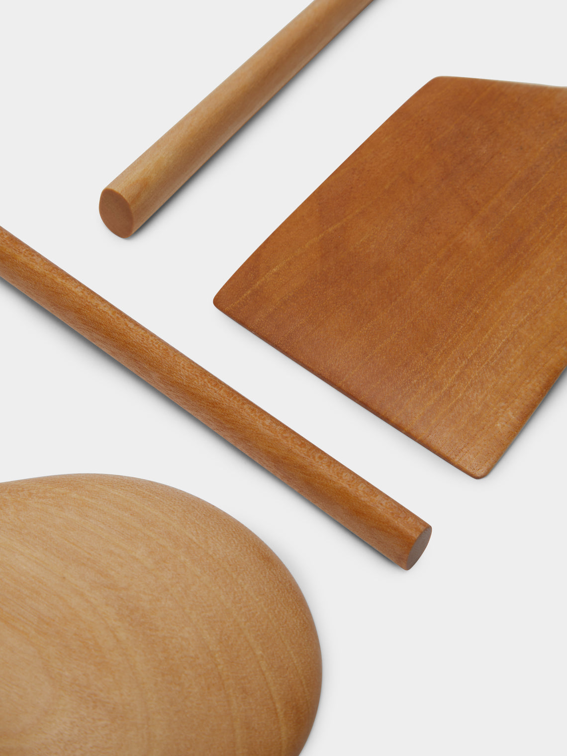 Jaejin Choi - Hand-Carved Birch Mixed Utensils (Set of 4) -  - ABASK