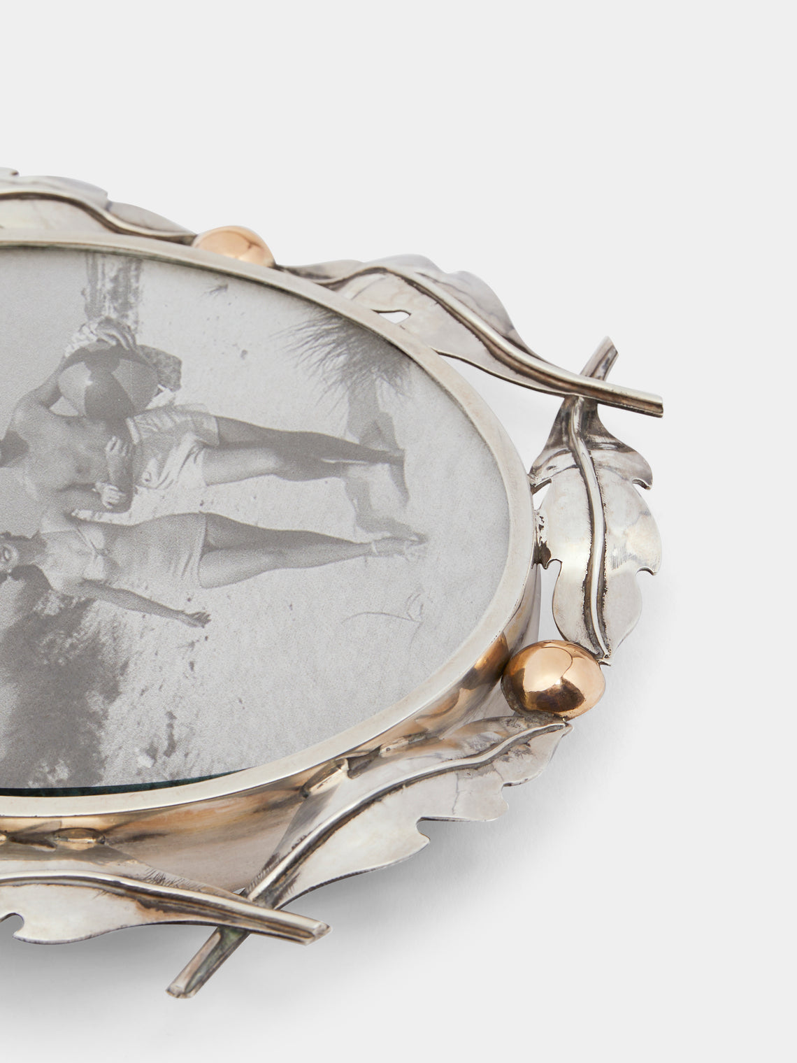 Antique and Vintage - Mid-Century Sterling Silver & Gold Picture Frame - Silver - ABASK