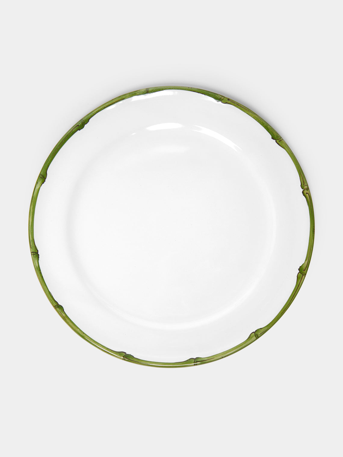 Z.d.G - Ramatuelle Bamboo Hand-Painted Ceramic Charger Plates (Set of 2) -  - ABASK - 