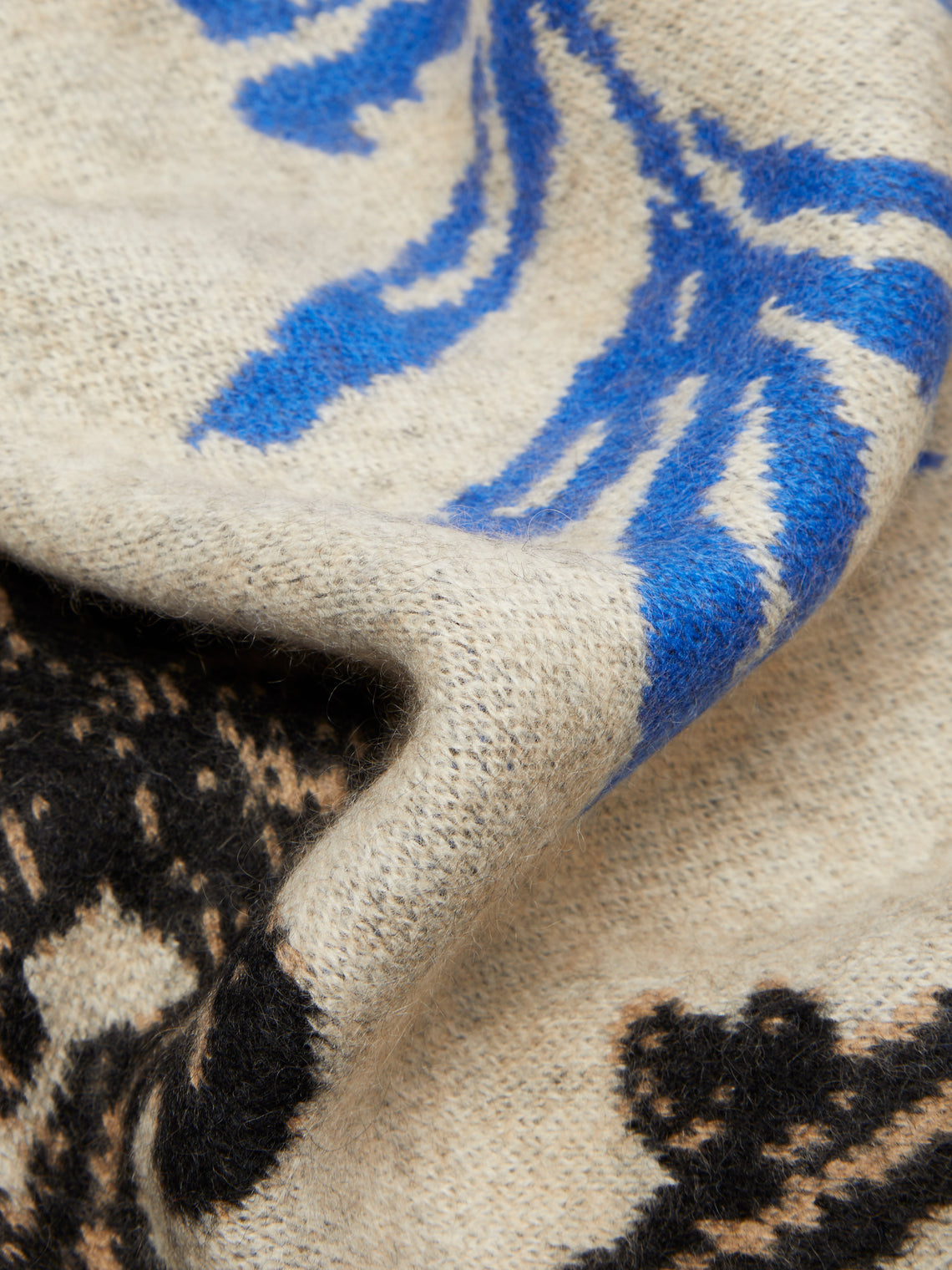 Saved NY - Lukas the Illustrator Bluebird Cashmere Blanket - Blue - ABASK