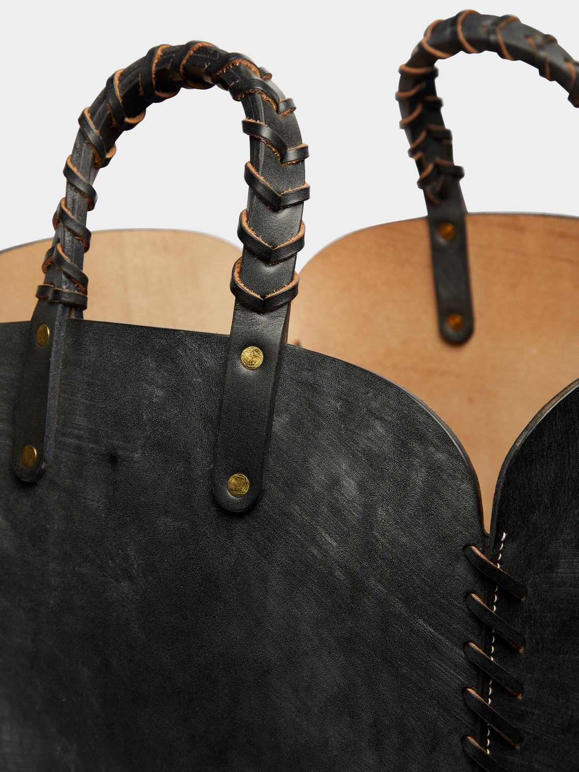Otis Ingrams - Woven Leather Basket -  - ABASK