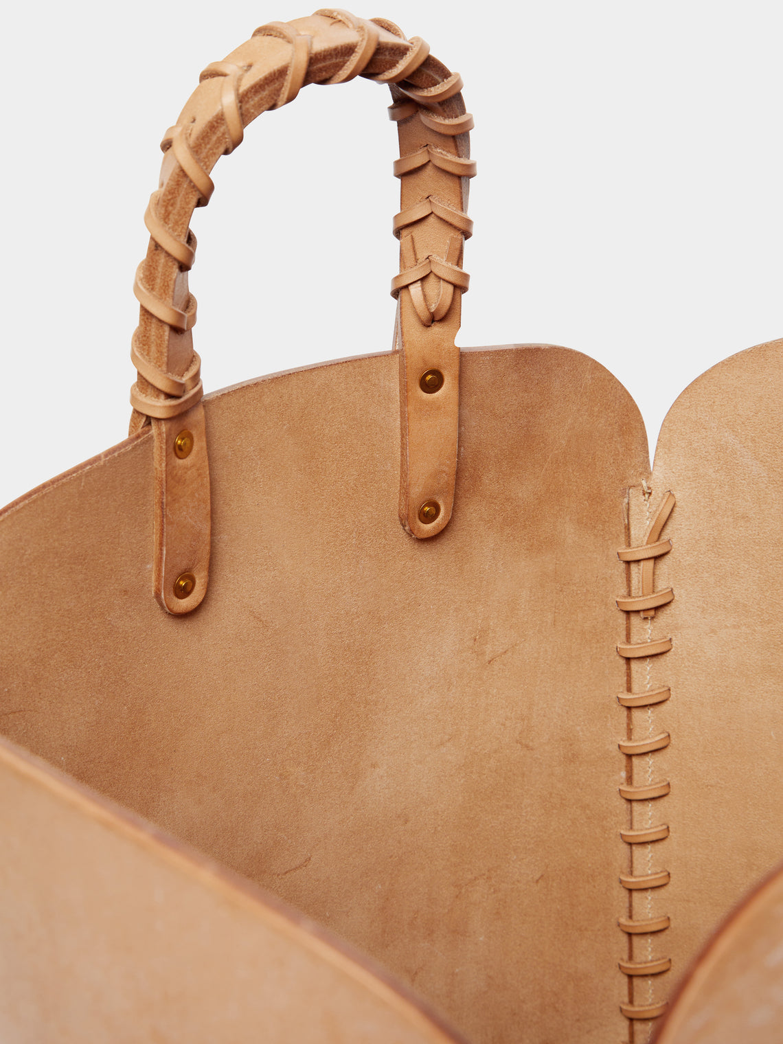 Otis Ingrams - Woven Leather Basket -  - ABASK