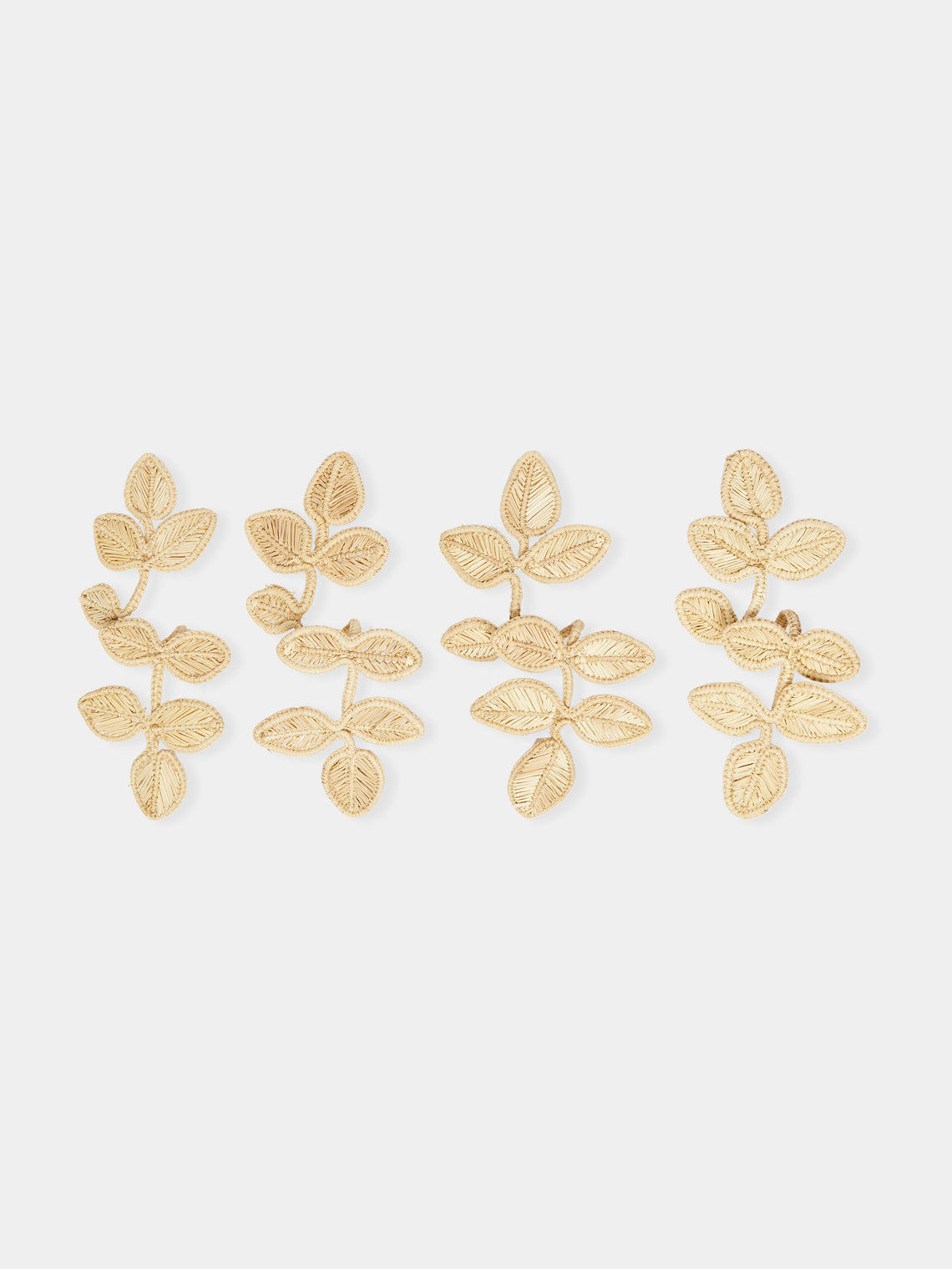 Artesanías del Atlántico - Handwoven Stromanthe Palm Napkin Rings (Set of 4) -  - ABASK