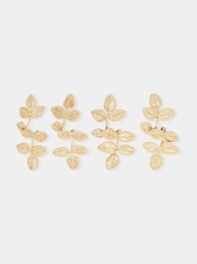 Artesanías del Atlántico - Handwoven Stromanthe Palm Napkin Rings (Set of 4) -  - ABASK