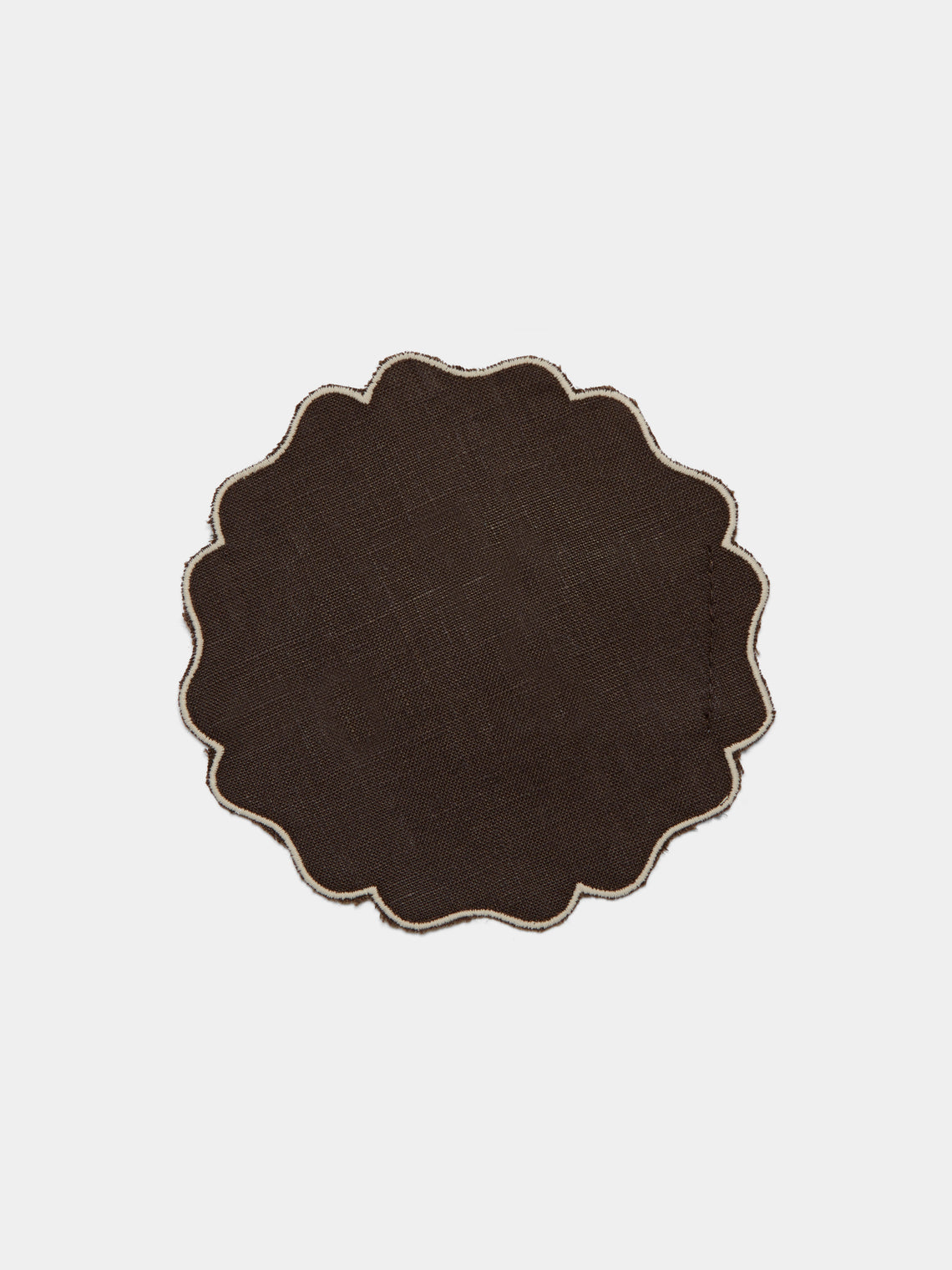 Los Encajeros - Valver Embroidered Linen Coasters (Set of 6) -  - ABASK - 
