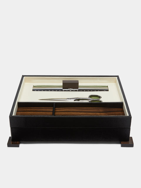 Lorenzi Milano - Ebony and Leather Desk Set -  - ABASK