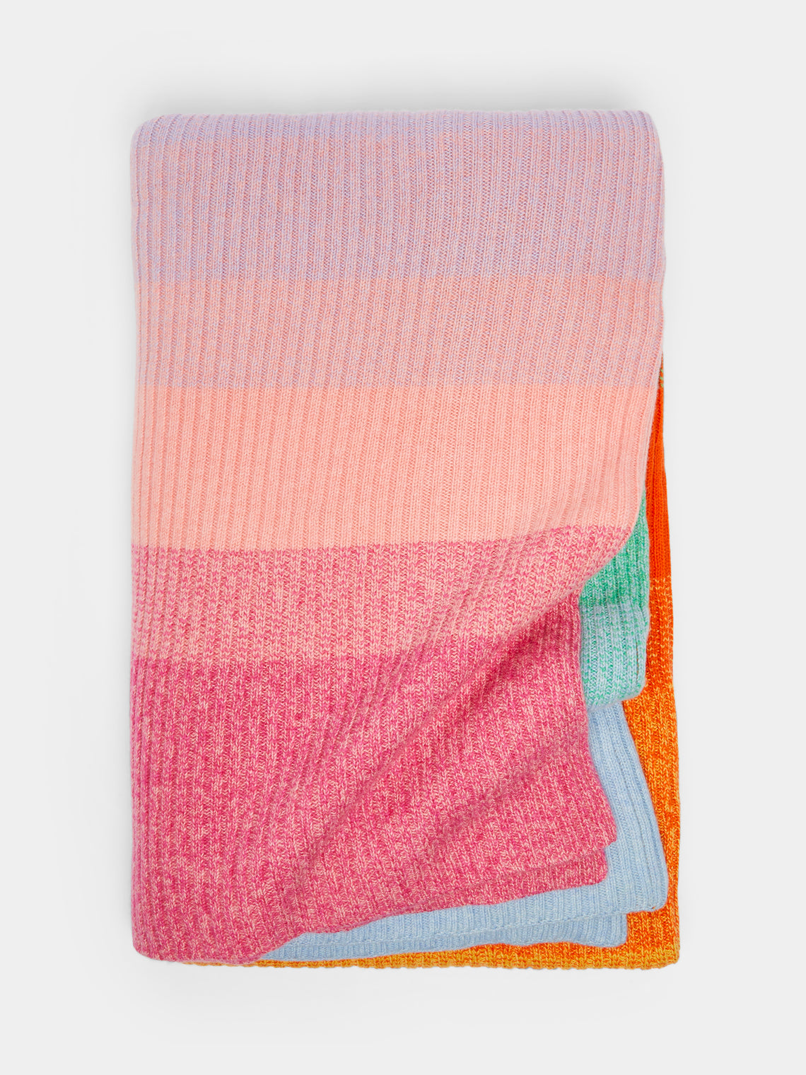 The Elder Statesman - Morph Cashmere Striped Blanket - Multiple - ABASK - 